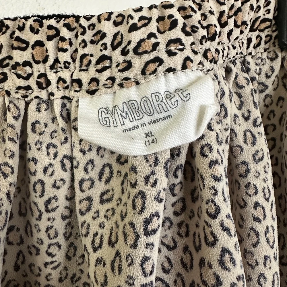 Gymboree 𝅺leopard print skirt